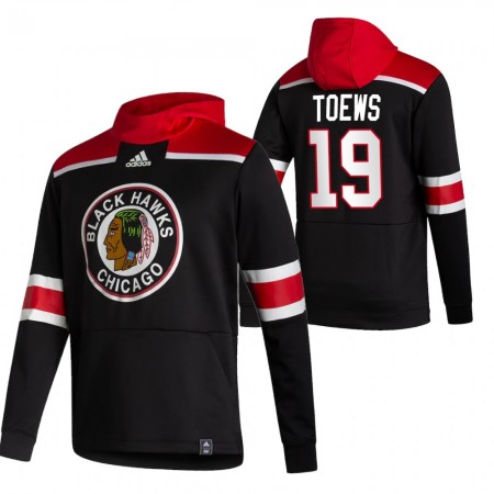 Chicago Blackhawks Jonathan Toews 19 2020-21 Reverse Retro Hoodie Sawyer - Muške
